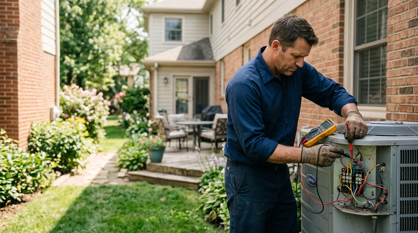 HVAC technician working near Forbes Road, PA